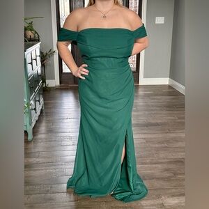 Forrest Green Bridesmaids/Formal Dress